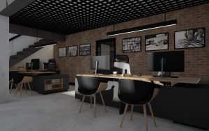 Read more about the article Kompleksowy projekt wnętrz i elewacji budynku firmowego PJB Dach-Bud – k. Rzeszowa