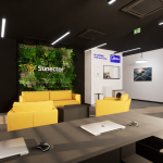 Projekty wnętrz w budynku firmowym