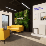 Projekty wnętrz w budynku firmowym