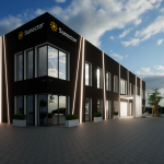Projekt elewacji budynku