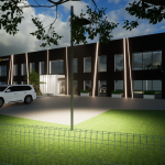 Projekt elewacji budynku