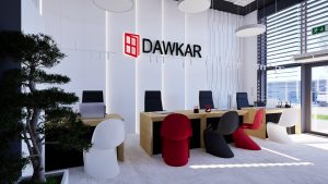 Read more about the article Projekt wnętrz nowego salonu firmy Dawkar w centrum Rzeszowa