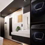 Wizualizacja łazienki w stylu loft