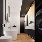 Wizualizacja łazienki w stylu loft