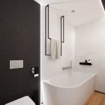 Wizualizacja łazienki w stylu loft