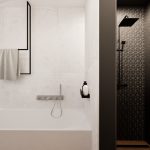 Wizualizacja łazienki w stylu loft