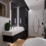 Wizualizacja łazienki w stylu loft