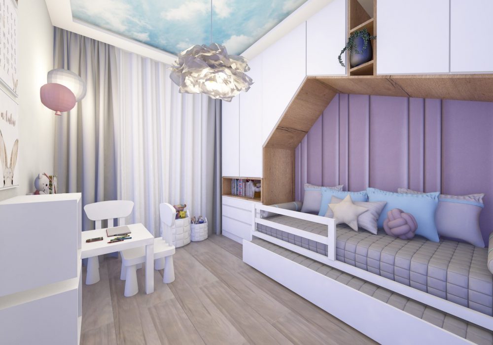 Mały pokój dla dziewczynki.