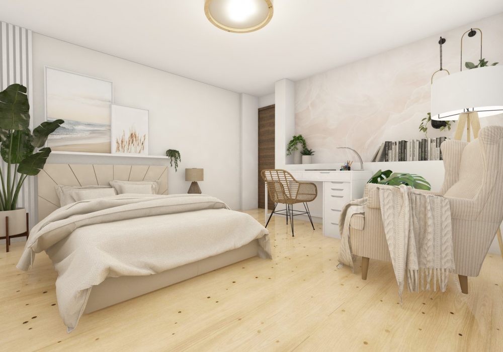 Pokój nastolatki w wersji z lamelami.