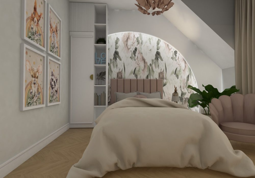 Pokój dziecięcy na poddaszu