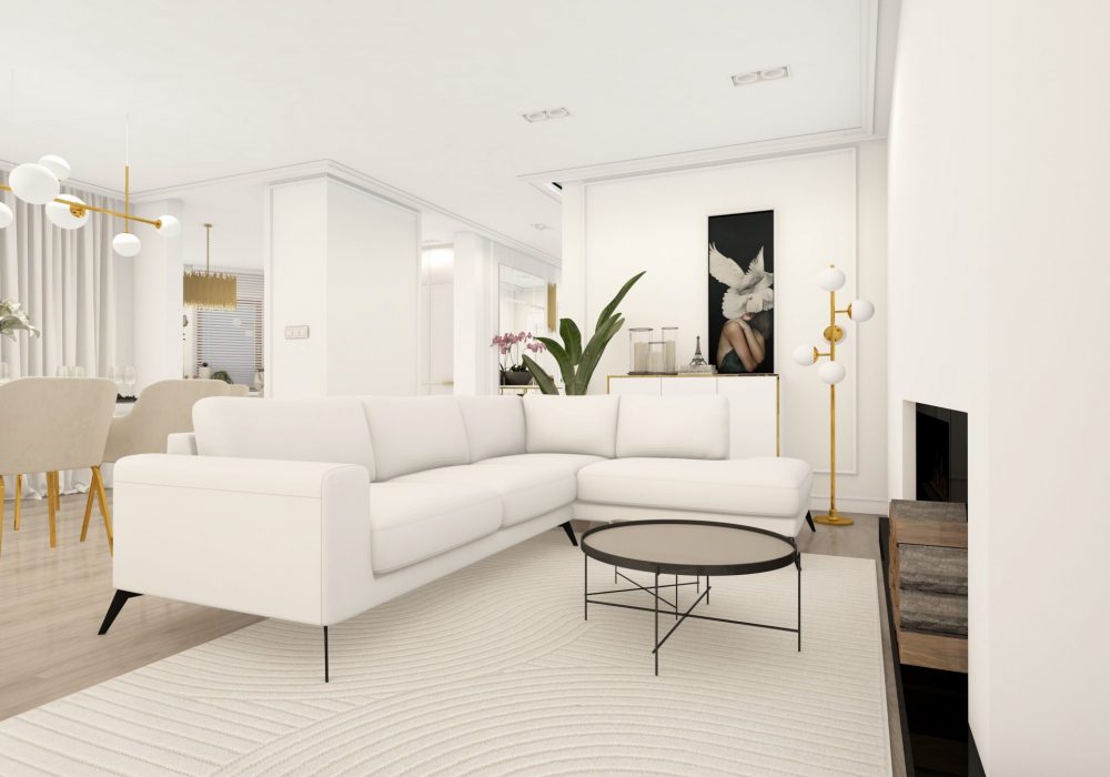 Projekt otwartej strefy dziennej