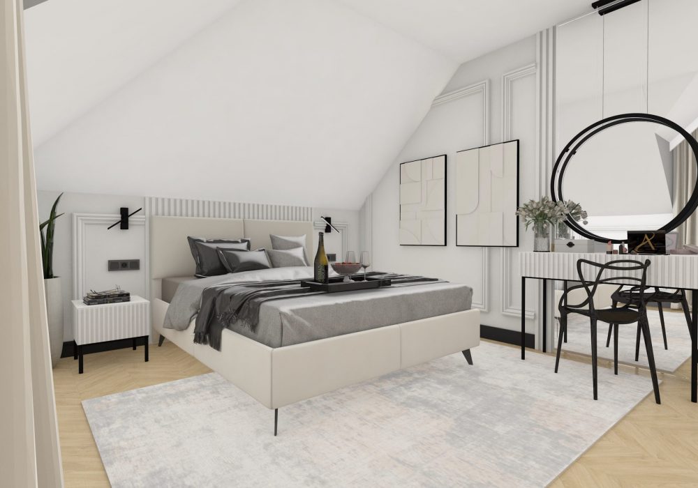Sypialnia na poddaszu